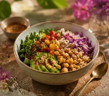 Seasonal rainbow bowl