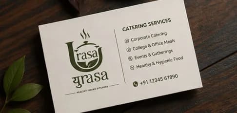 Urasa catering services business card